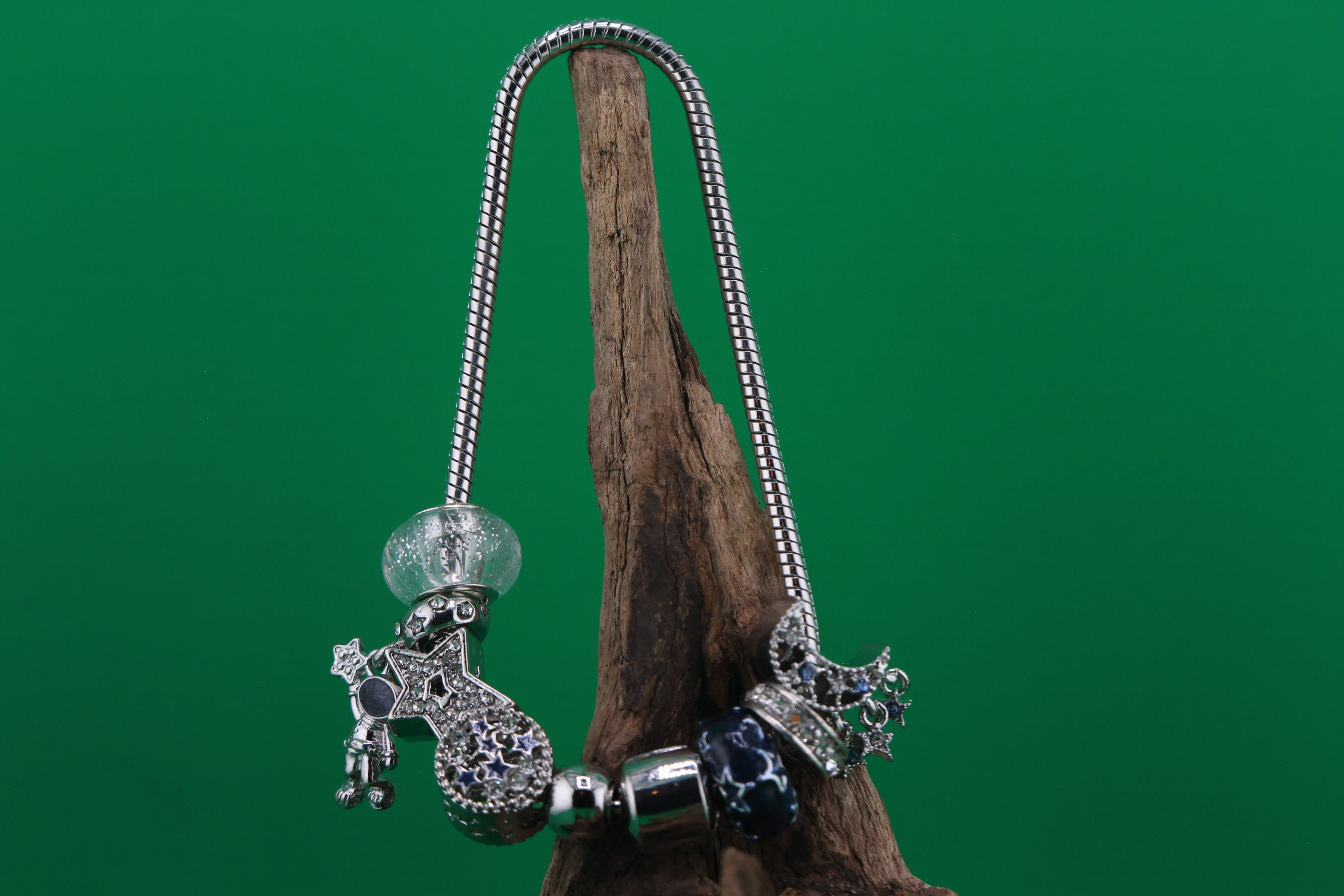 Crystal Garden — Rhinestone & Crystal Silver-Plated Bracelet (5 options)