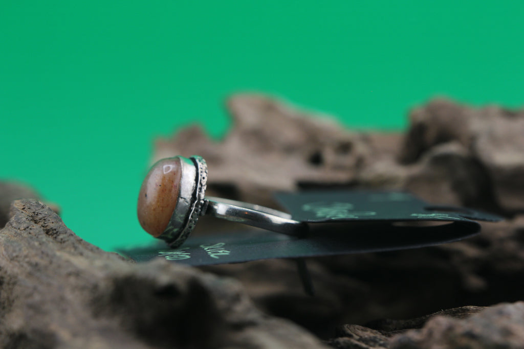 Labradorite Ring Collection – Silver Plated | Size 6.5