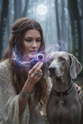 Amethyst Aureole Ring – Boho Woman & Weimaraner