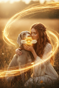 Citrine Vortex Ring – Weimaraner & Boho Woman