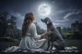 Lunar Eternity Band moonlit lifestyle image